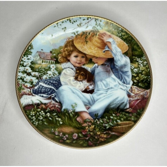 A Time To Love By Sandra Kuck Collectors Plate March Of Dimes Edition (1989) - Picture 1 of 2